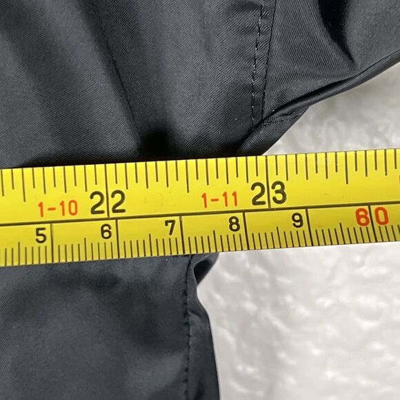 RARE Adidas Originals Sz 8/UK12 Windbreaker Long Sleeve 1/2 Zip 3-Stripes Black - Picture 10 of 12